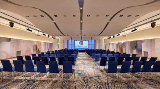 Arena room at the Cumberland hotel with chairs setup