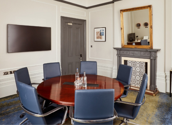 The Venetian room with round boardroom layout